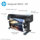 HP DesignJet Z6810 Large Format Photo Printer - 60